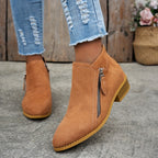 Botines Nara | Diseño con cremallera lateral y suela de confort