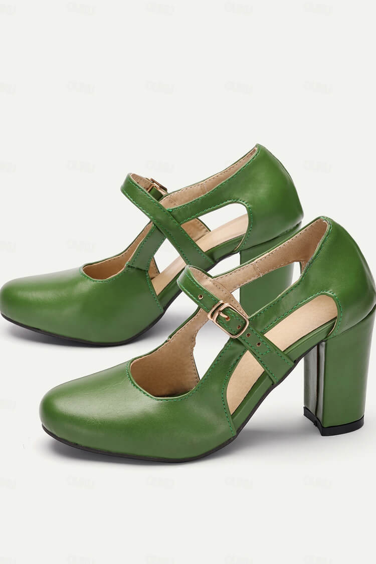 Zapatos Thea | Tacón medio con tiras cruzadas