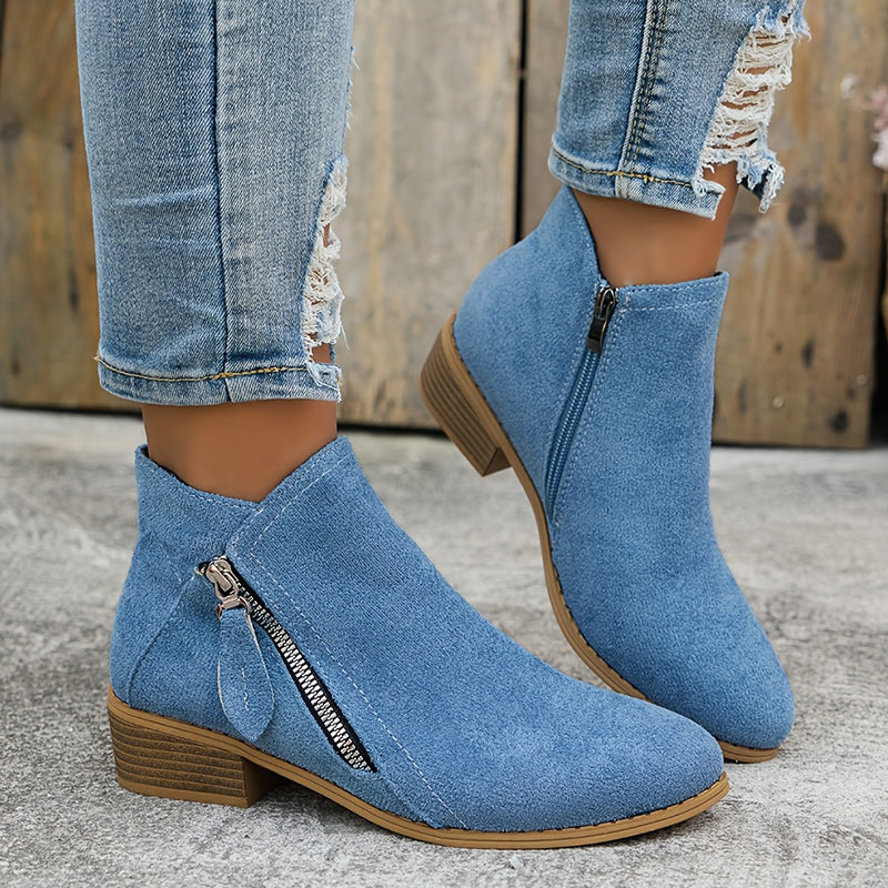 Botines Nara | Diseño con cremallera lateral y suela de confort