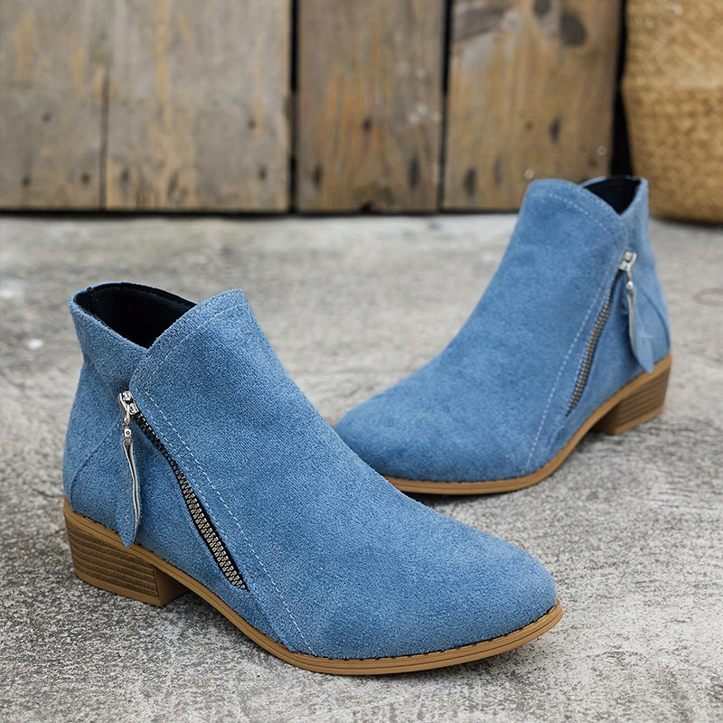 Botines Nara | Diseño con cremallera lateral y suela de confort