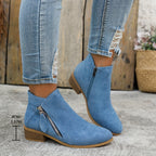 Botines Nara | Diseño con cremallera lateral y suela de confort