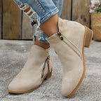Botines Nara | Diseño con cremallera lateral y suela de confort