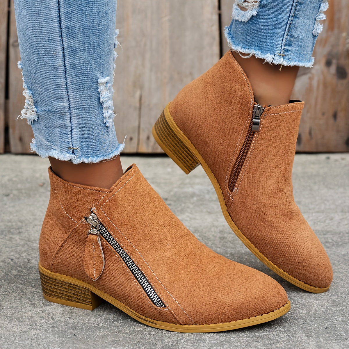 Botines Nara | Diseño con cremallera lateral y suela de confort
