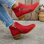 Botines Nara | Diseño con cremallera lateral y suela de confort