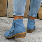Botines Nara | Diseño con cremallera lateral y suela de confort